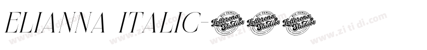 Elianna Italic字体转换